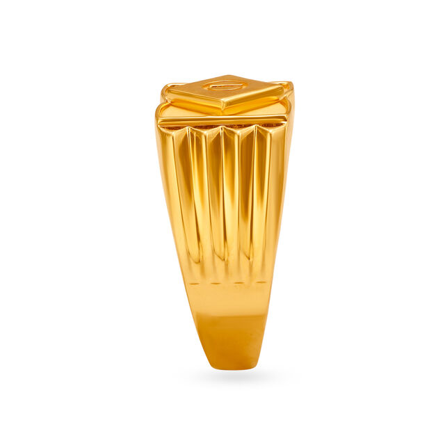 Sophisticated 22 Karat Gold Square Ring For Men,,hi-res