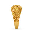 Exquisite Floral Gold Finger Ring with Rava Work,,hi-res 3