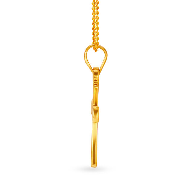 Sublime Cross Religious Gold Pendant,,hi-res 2