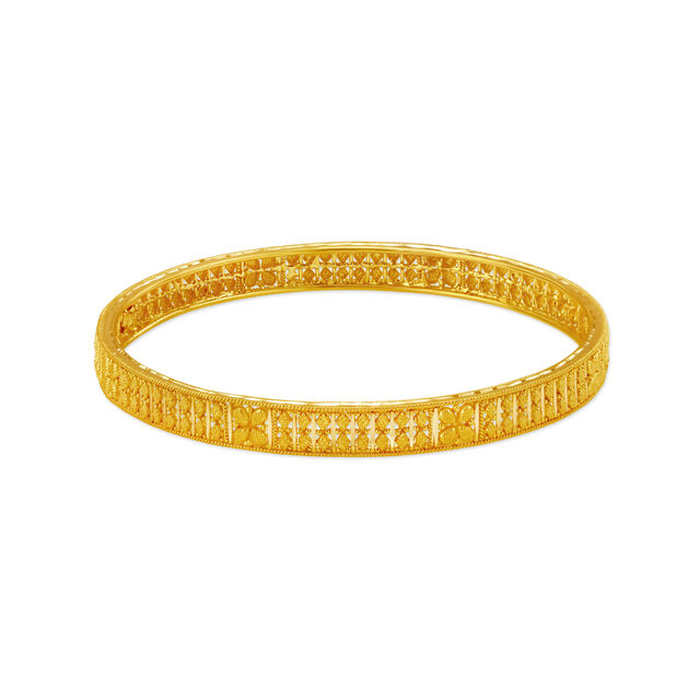 Opulent Yellow Gold Beaded Bangles 2