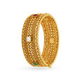 Captivating Textured Gold Bangle,,hi-res 2