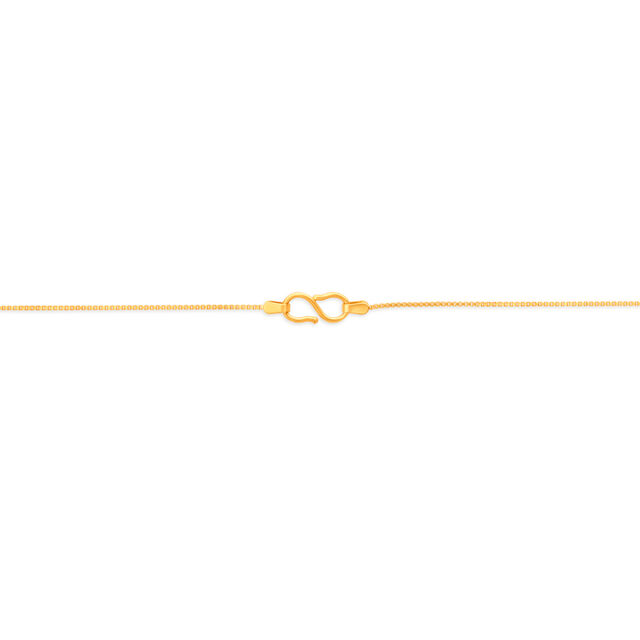 Tanishq 22 Karat Gold Chain with Textured Beads