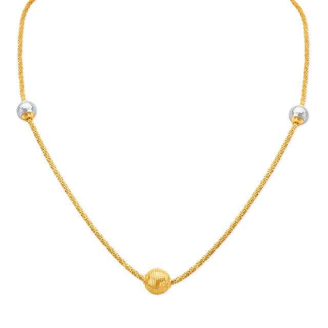 Splendid Yellow Gold Dual-Tone Bead Chain,,hi-res 