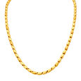 Splendid 22 Karat Yellow Gold Dual-Texture Link Chain,,hi-res 