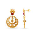 Antique Gold Drop Earrings,,hi-res 2