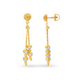 Majestic Cascade Gold Drop Earrings 2