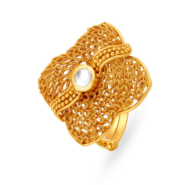 Antique Gold Cocktail Ring Price Tanishq Diamond Ring Design
