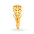 Regal 22 Karat Yellow Gold Leaf Finger Ring,,hi-res 3