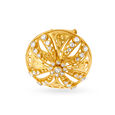 Dome-Shaped Ring with Un-cut Diamonds,,hi-res 2