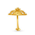 Dome-Shaped Ring with Un-cut Diamonds,,hi-res 3