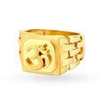 Splendid 22 Karat Yellow Gold Om Finger Ring,,hi-res 2