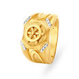 Dapper 22 Karat Yellow Gold Nautical Finger Ring,,hi-res 