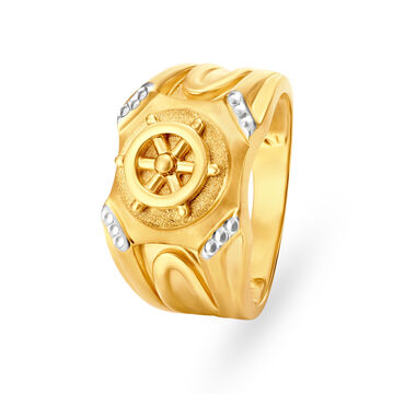 Dapper 22 Karat Yellow Gold Nautical Finger Ring