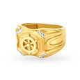 Dapper 22 Karat Yellow Gold Nautical Finger Ring,,hi-res 2