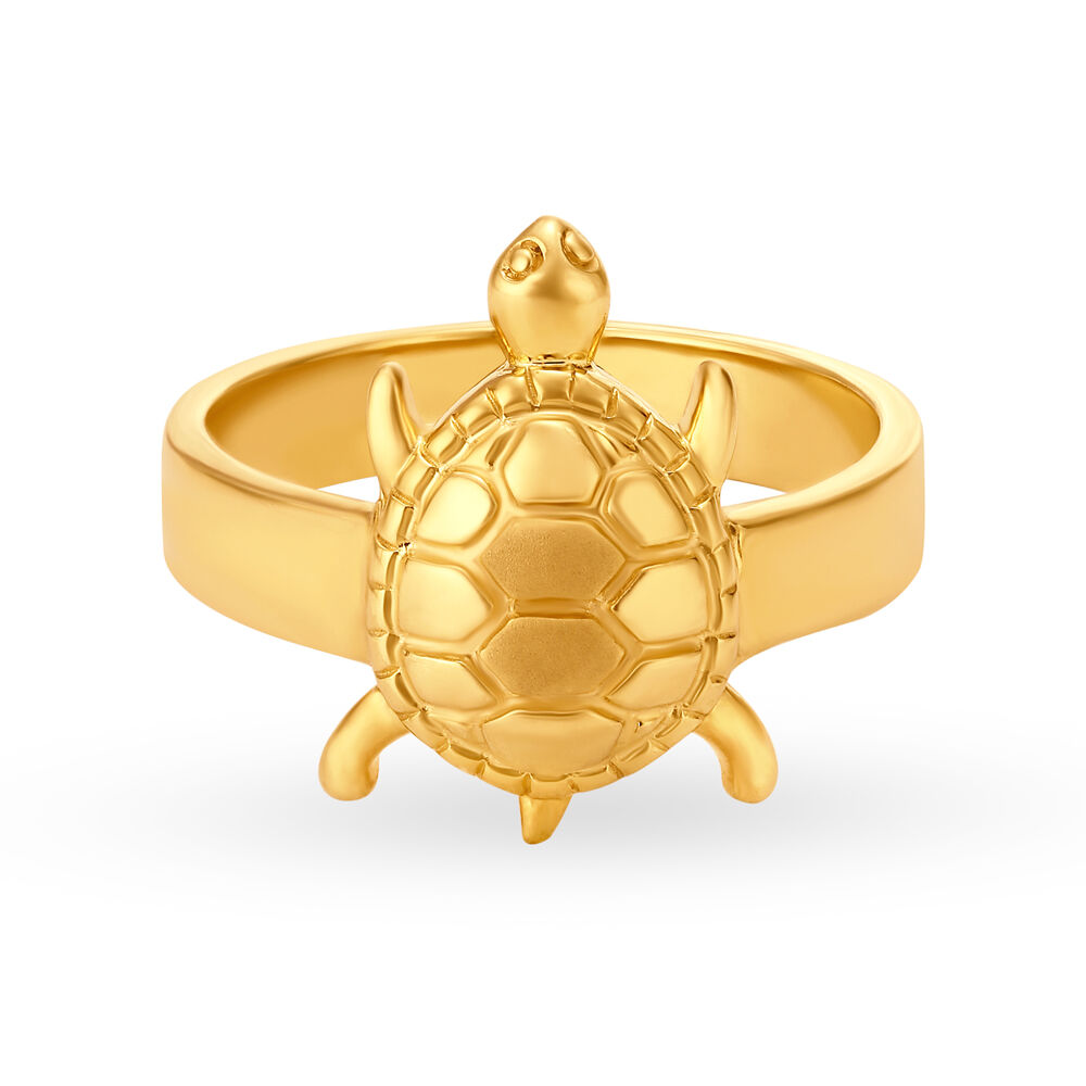 Tortoise gold ring tanishq top