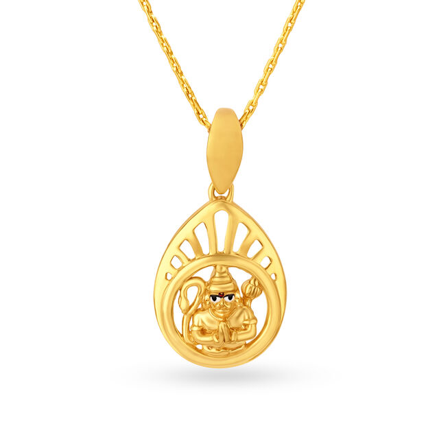 Devotional Gold Pendant for Men,,hi-res 