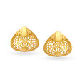 Lovely Fancy Stud Earrings in Floral Mesh Pattern 