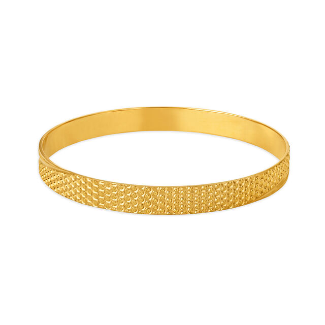 Sparkling Yellow Gold Honeycomb Bangles 2