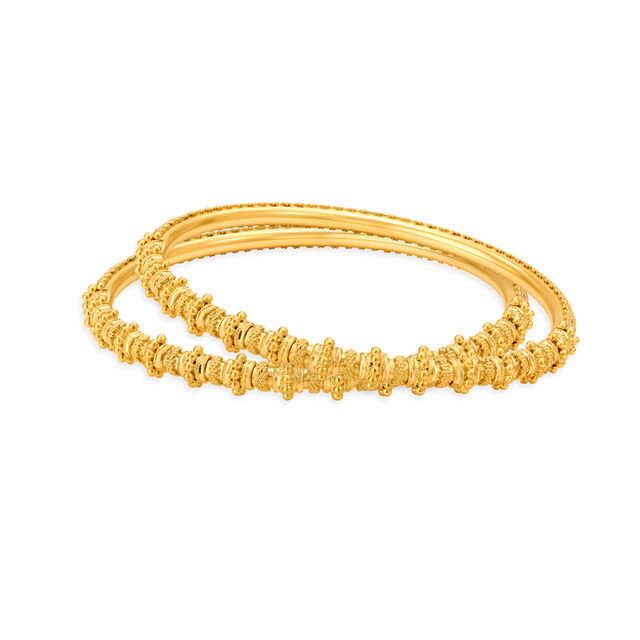 Traditional Glass Kundan Gold Bangles 