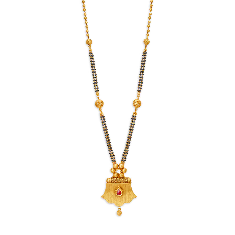 Buy Ornate Kundan Mangalsutra at Best Price Tanishq UAE
