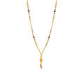 Enthralling Yellow Gold Carved Bead Mangalsutra,,hi-res 2