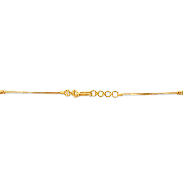 Enthralling Yellow Gold Carved Bead Mangalsutra,,hi-res 3