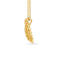 Stylish Gold Mesh Pendant and Earrings Set,,hi-res 3