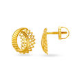 Stylish Gold Mesh Pendant and Earrings Set,,hi-res 4