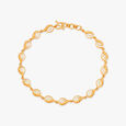 Wavy Gold Bracelet,,hi-res 