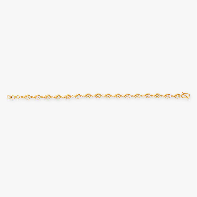 Wavy Gold Bracelet,,hi-res 2