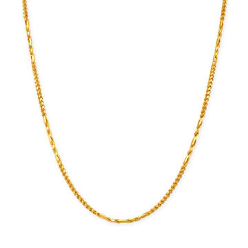Rope Patterned Gold Chain