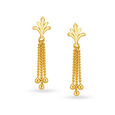 Captivating 22 Karat Yellow Gold Drop Earrings,,hi-res 