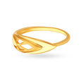 Quirky 18 Karat Yellow Gold Fern Motif Finger Ring 2