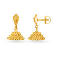 Attractive 22 Karat Yellow Gold Bell Jhumka Earrings,,hi-res 2