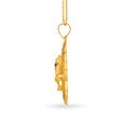 Decorated 22 Karat Yellow Gold Ganesha Pendant,,hi-res 2