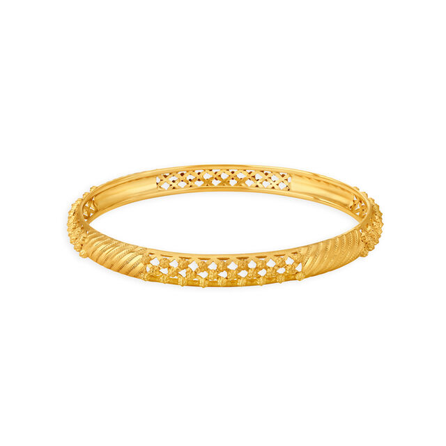 Surreal Mesh Gold Bangles,,hi-res 2