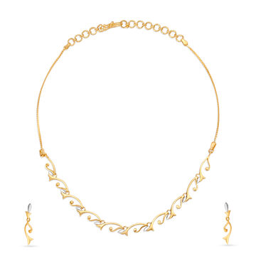 Striking Gold Necklace Set