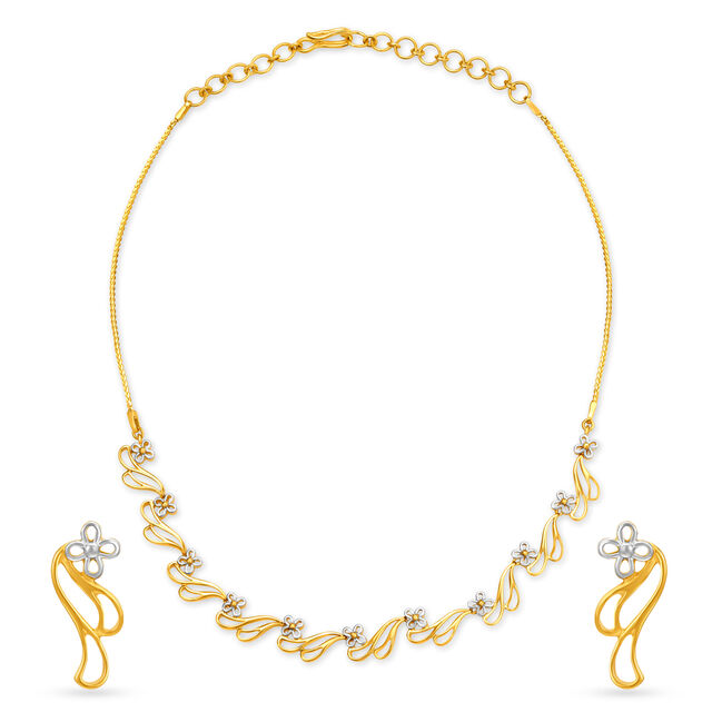 Elegant Gold Neckwear Set,,hi-res 