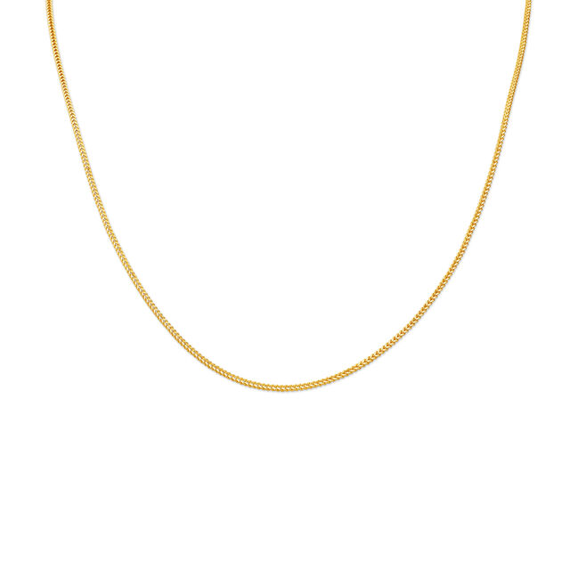 Alluring Foxtail Gold Chain,,hi-res 