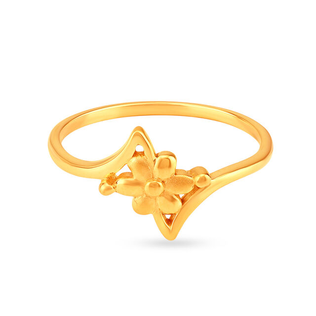 Stunning 22 Karat Gold Floral Motif Ring,,hi-res 2