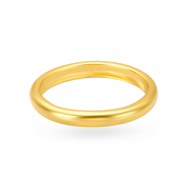 Slender 22 Karat Yellow Gold Finger Ring