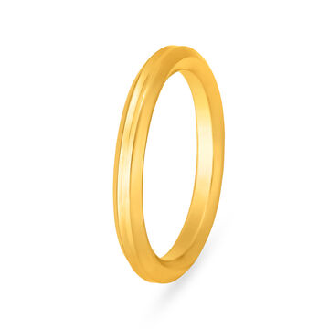 Simplistic Textured 22 Karat Gold Finger Band