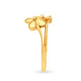 Delicate 18 Karat Yellow Gold Flowerbud Ring 3