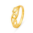 Beautiful 18 Karat Yellow Gold Artistic Stems Ring,,hi-res 