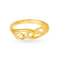 Beautiful 18 Karat Yellow Gold Artistic Stems Ring,,hi-res 2