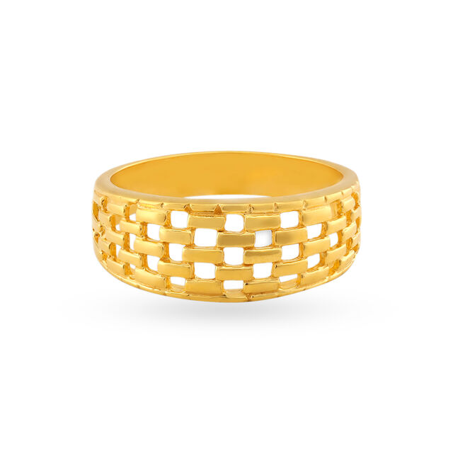 Contemporary 22 Karat Yellow Gold Finger Ring,,hi-res 2