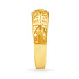 Fabulous 18 Karat Yellow Gold Pattern Finger Ring 3