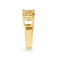 Decadent 18 Karat Yellow Gold Textured Finger Ring 3