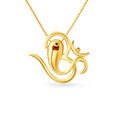 Artistic Gold Pendant 