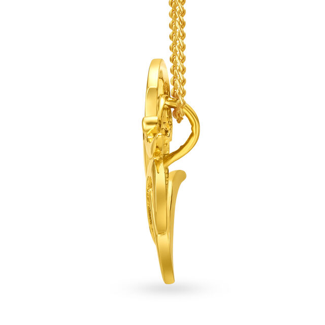 Artistic Gold Pendant 2